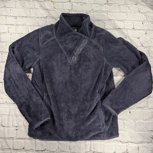The North Face Osito Asymmetrical Snap Fleece Pullover Size Medium  D